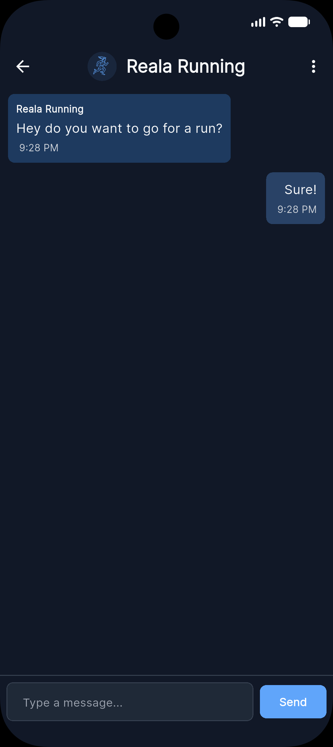 Chat with your running partner